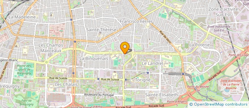 localisation de l'entreprise ASS COPRO 2 SQ DU CORMIER  RENNES