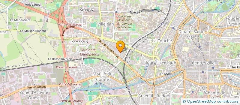 localisation de l'entreprise ASS COPRO 20 R HAMON  RENNES