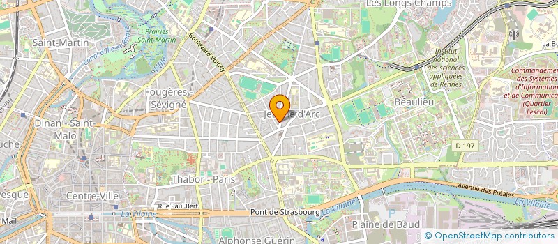 localisation de l'entreprise ASS COPRO 21 A 31 BD ALEXIS CARREL  RENNES