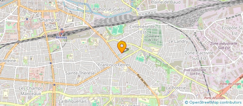 localisation de l'entreprise ASS COPRO 21 AU 24 PARC LEON BOURGEOIS  RENNES