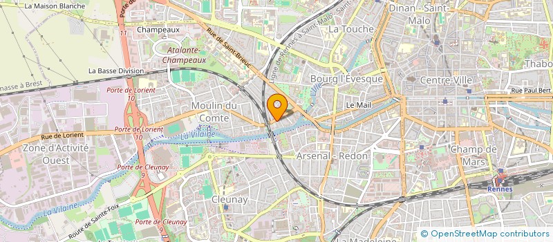 localisation de l'entreprise ASS COPRO 21 R DE LORIENT  RENNES