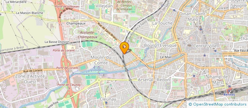 localisation de l'entreprise ASS COPRO 21 RUE MARCEAU  RENNES