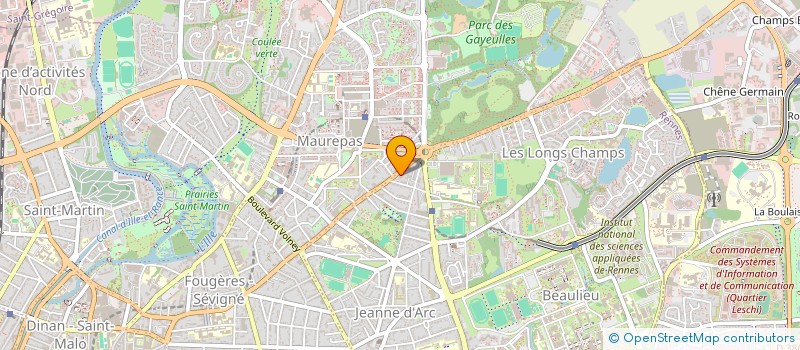 localisation de l'entreprise ASS COPRO 216 R DE FOUGERES  RENNES