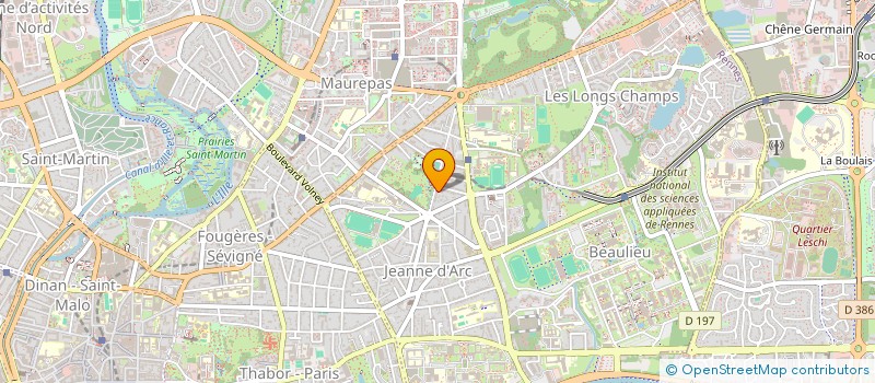 localisation de l'entreprise ASS COPRO 22 BD RAYMOND POINCARRE  RENNES