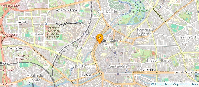 localisation de l'entreprise ASS COPRO 22 R ROBELIN  RENNES