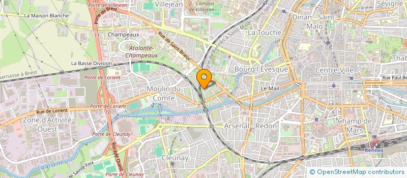 localisation de l'entreprise ASS COPRO 22 RUE MARCEAU  RENNES