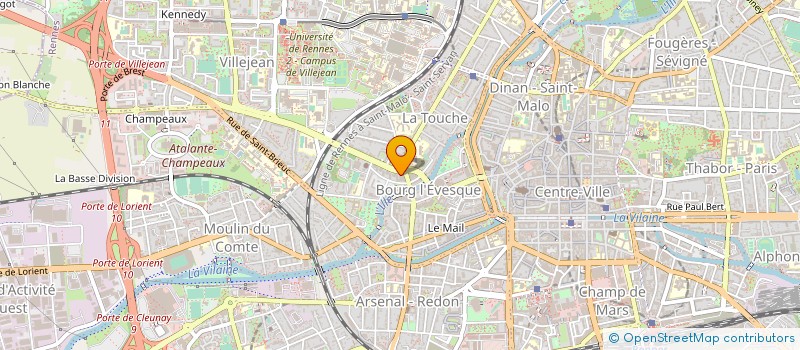 localisation de l'entreprise ASS COPRO 25-27 & 29 RUE DE BREST  RENNES