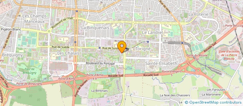 localisation de l'entreprise ASS COPRO 25 ALLEE DU GACET PAR HF  RENNES