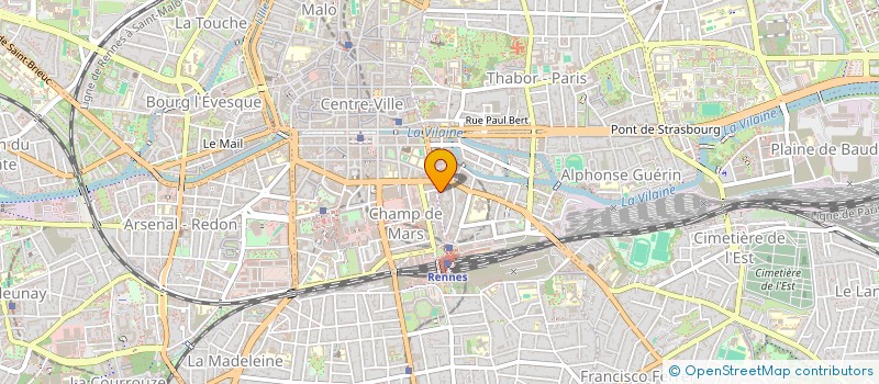 localisation de l'entreprise ASS COPRO 25 AV JANVIER  RENNES