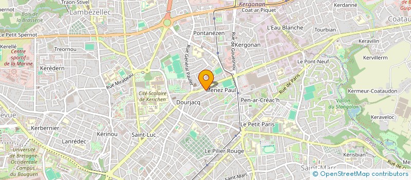 localisation de l'entreprise ASS COPRO 25 RUE DU DOURJACQ  BREST