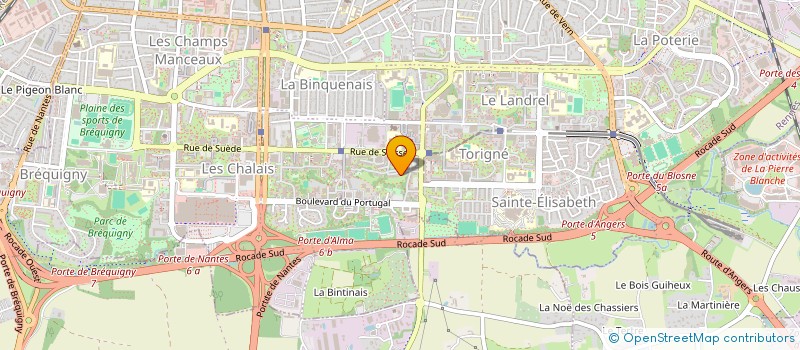 localisation de l'entreprise ASS COPRO 26 A 32 ALL DU GACET  RENNES