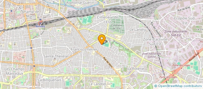 localisation de l'entreprise ASS COPRO 276 RUE DE NANTES  RENNES