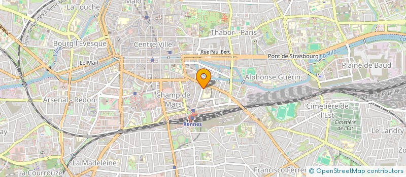 localisation de l'entreprise ASS COPRO 28 AVENUE LOUIS BARTHOU  RENNES