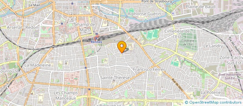 localisation de l'entreprise ASS COPRO 28 RUE DE LA CALIORNE  RENNES