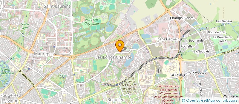 localisation de l'entreprise ASS COPRO 28 SQ FERNAND LABORI  RENNES