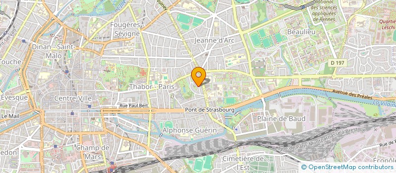 localisation de l'entreprise ASS COPRO 29 RUE DURAFOUR  RENNES