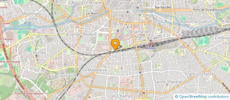 localisation de l'entreprise ASS COPRO 3 BD DU COLOMBIER  RENNES