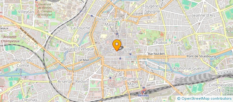 localisation de l'entreprise ASS COPRO 3 RUE DE L'HORLOGE  RENNES