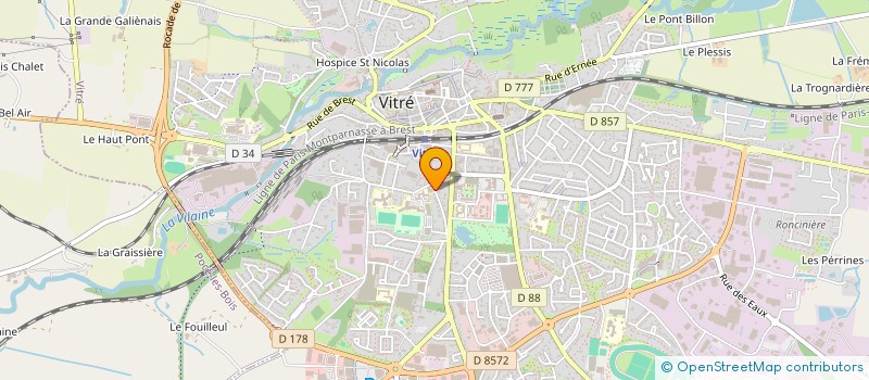 localisation de l'entreprise ASS COPRO 3 RUE FRAIN DE LA GAULAYRIE  VITRE