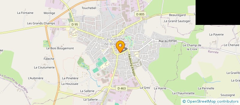 localisation de l'entreprise ASS COPRO 3 RUE HENRI PLATIER  LA GUERCHE-DE-BRETAGNE