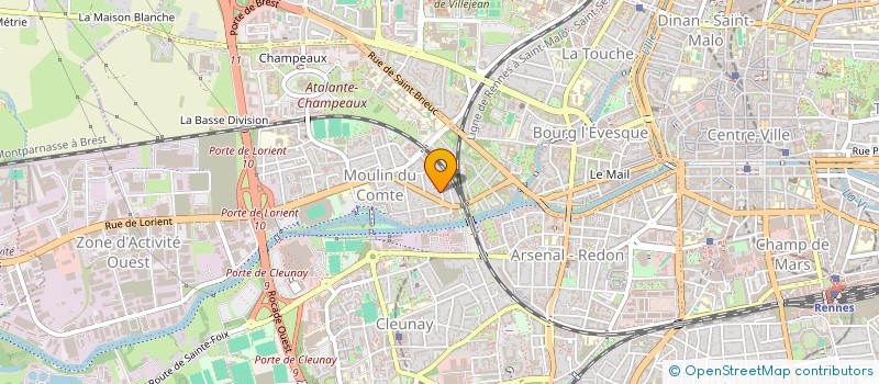 localisation de l'entreprise ASS COPRO 3 RUE LAFAYETTE  RENNES