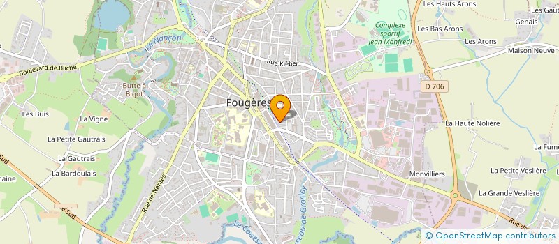 localisation de l'entreprise ASS COPRO 3 RUE MARC SANGNIER  FOUGERES