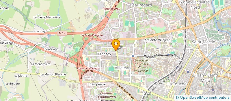 localisation de l'entreprise ASS COPRO 31 & 33 AV W CHURCHILL  RENNES