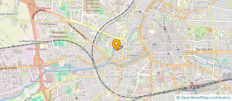 localisation de l'entreprise ASS COPRO 31 R LORGERIL  RENNES