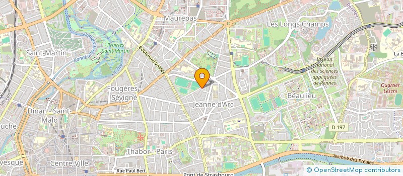 localisation de l'entreprise ASS COPRO 32-34-36 R ZACHARIE ROUSSIN  RENNES