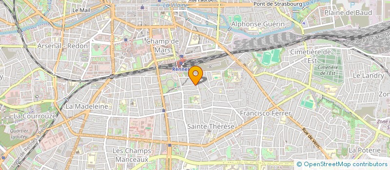 localisation de l'entreprise ASS COPRO 32 RUE DE CHAPELIER  RENNES