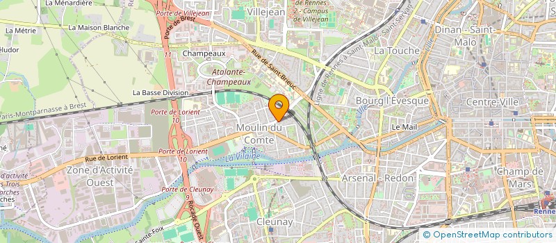 localisation de l'entreprise ASS COPRO 33 35 BD MARBOEUF  RENNES