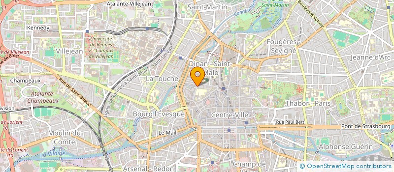 localisation de l'entreprise ASS COPRO 33 RUE DE DINAN  RENNES