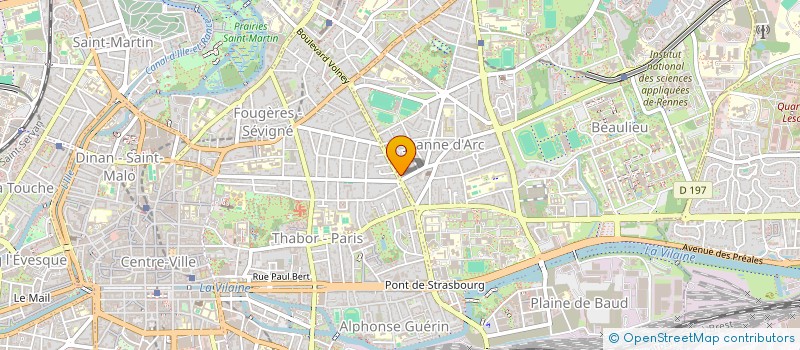 localisation de l'entreprise ASS COPRO 34 BD DE METZ  RENNES