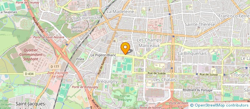 localisation de l'entreprise ASS COPRO 35 B BD ALBERT 1ER  RENNES