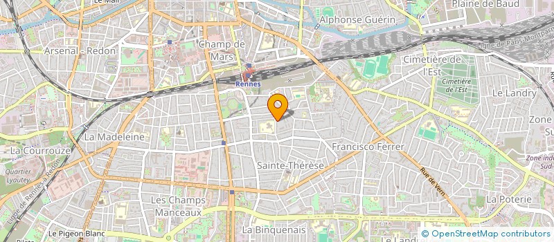 localisation de l'entreprise ASS COPRO 35 BD CLEMENCEAU  RENNES