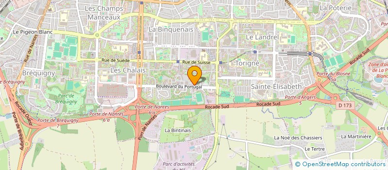 localisation de l'entreprise ASS COPRO 35 BD DU PORTUGAL  RENNES