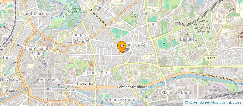 localisation de l'entreprise ASS COPRO 36 BD DE METZ  RENNES