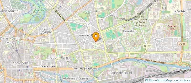 localisation de l'entreprise ASS COPRO 36 R MICHELET  RENNES