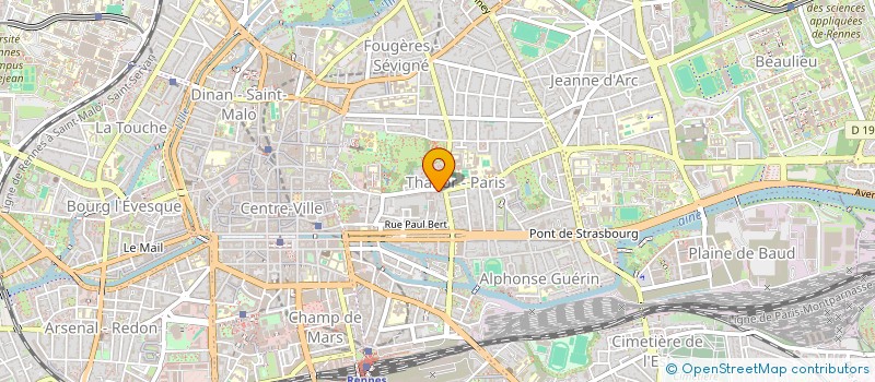 localisation de l'entreprise ASS COPRO 36 RUE DE PARIS  RENNES