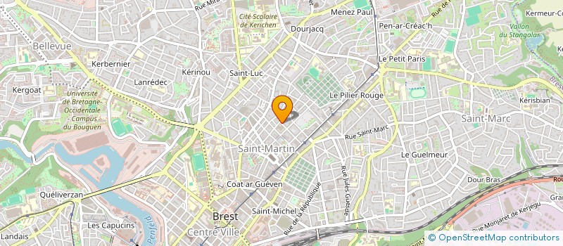 localisation de l'entreprise ASS.COPRO.37 R DE TURENNE à BREST