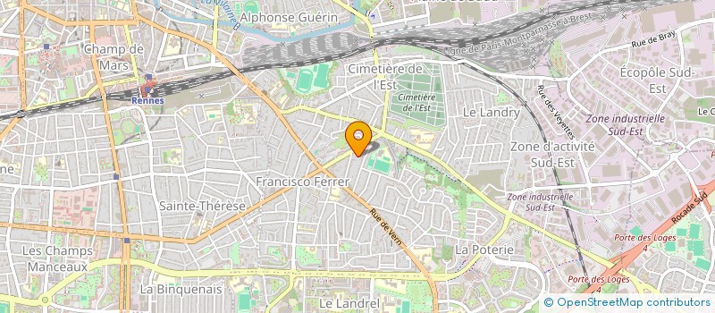 localisation de l'entreprise ASS COPRO 38 A 42 R MARTIN FEUILLEE  RENNES