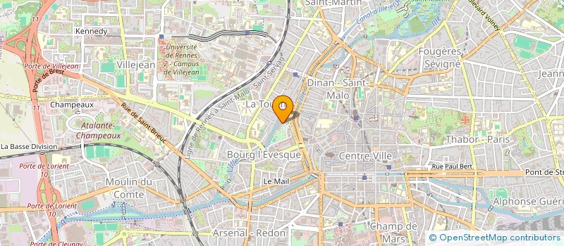 localisation de l'entreprise ASS COPRO 4 AU 12 ALL BOURG L EVEQUE  RENNES