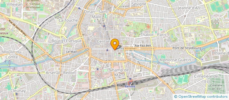 localisation de l'entreprise ASS COPRO 4 QUAI EMILE ZOLA  RENNES