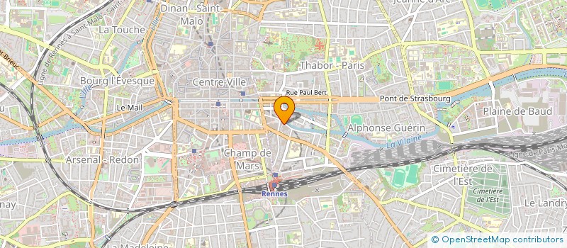 localisation de l'entreprise ASS COPRO 4 R ALAIN GERBAULT  RENNES