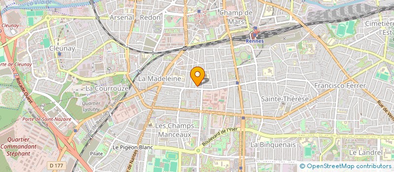 localisation de l'entreprise ASS COPRO 4 RUE LAFAYETTE  RENNES