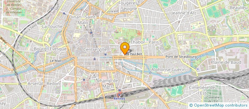 localisation de l'entreprise ASS COPRO 4 RUE PAUL BERT  RENNES