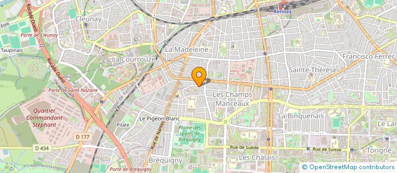 localisation de l'entreprise ASS COPRO 40 42 R LOUIS HEMON  RENNES