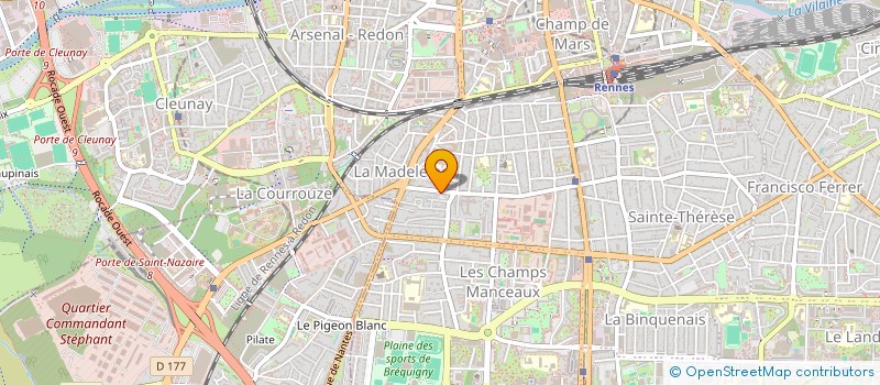 localisation de l'entreprise ASS COPRO 40 A 42 BD JACQUES CARTIER  RENNES