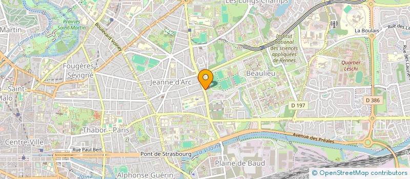 localisation de l'entreprise ASS COPRO 42 BD DE VITRE  RENNES