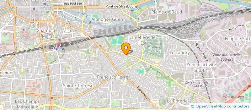 localisation de l'entreprise ASS COPRO 44 RUE DE CHATEAUGIRON  RENNES